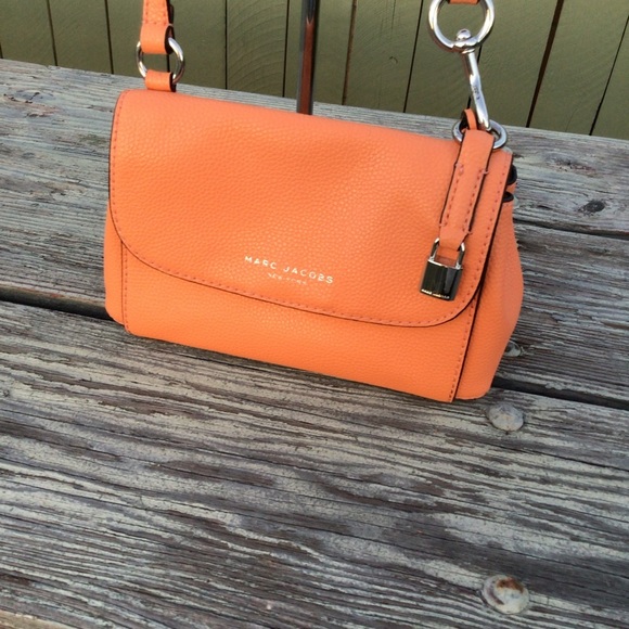 Marc Jacobs Handbags - Marc Jacobs Orange Soft Leather Crossbody Bag